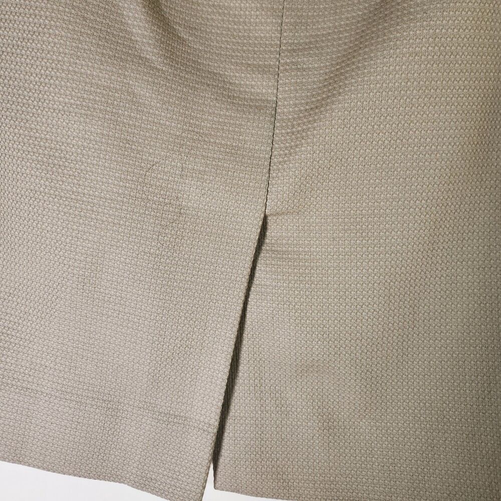 Pendleton Cotton Pique Skirt Size 8 Beige Career 100% Cotton - Picture 3 of 9